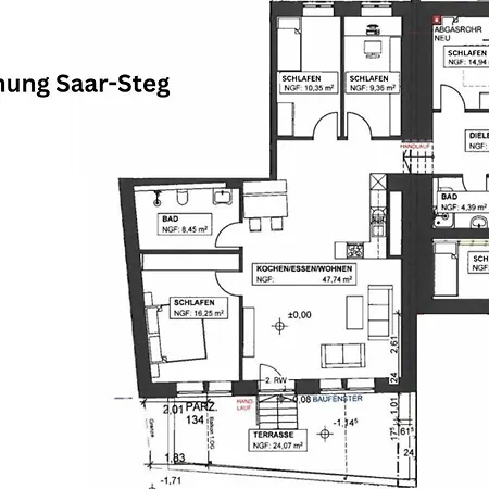 Saar-steg Apartment *